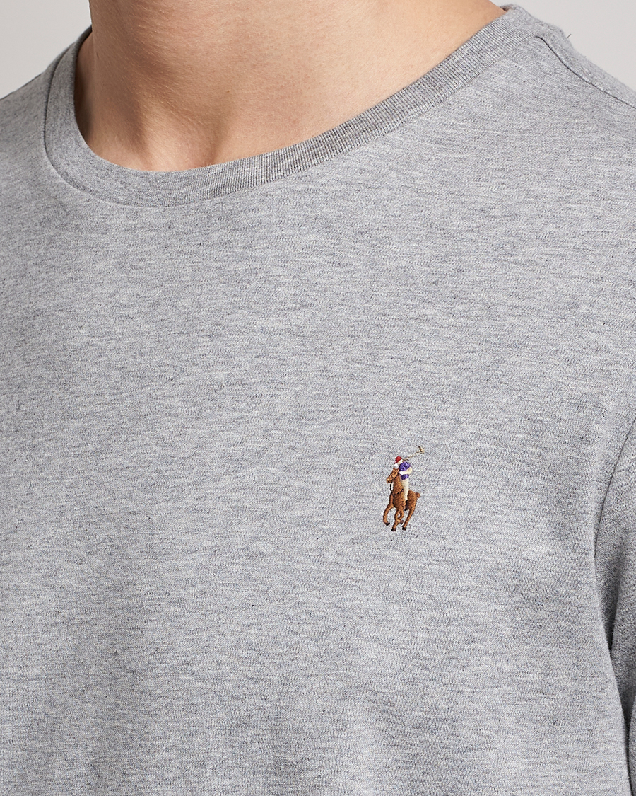 Herren | T-Shirts | Polo Ralph Lauren | Luxury Pima Cotton Crew Neck T-Shirt Andover Heather