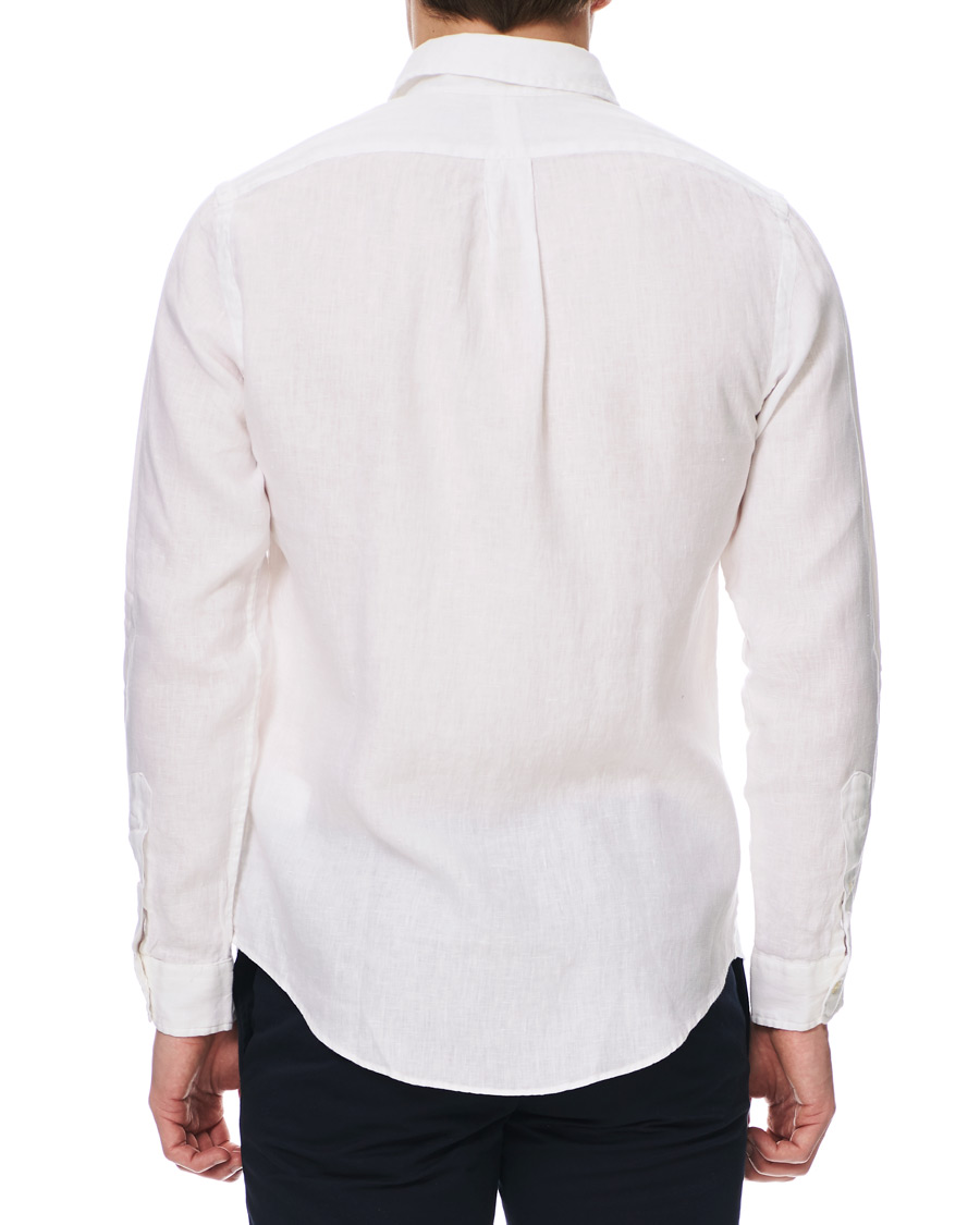 Herren | Hemden | Polo Ralph Lauren | Slim Fit Linen Button Down Shirt White