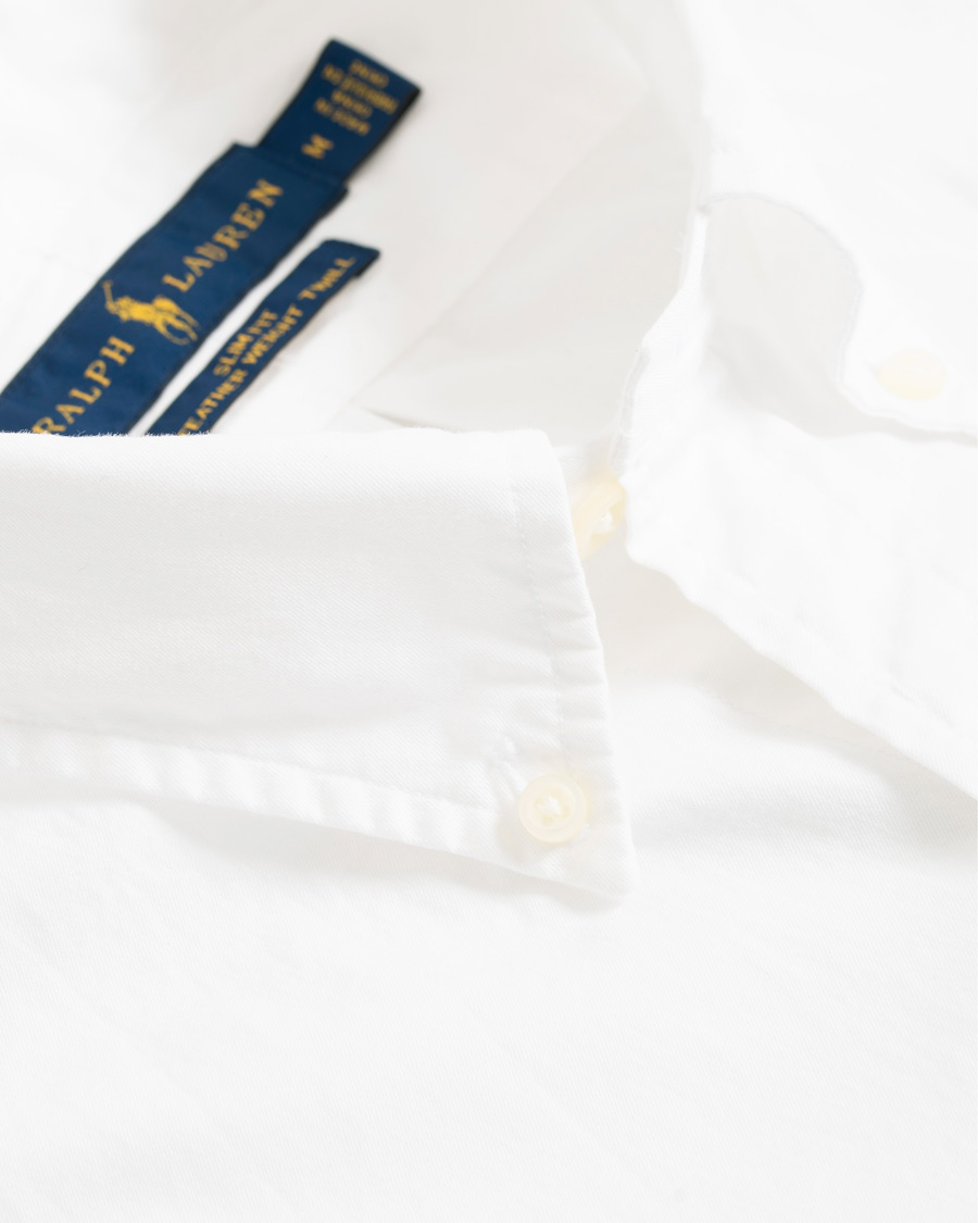 Herren | Hemden | Polo Ralph Lauren | Slim Fit Featherweight Twill Shirt White
