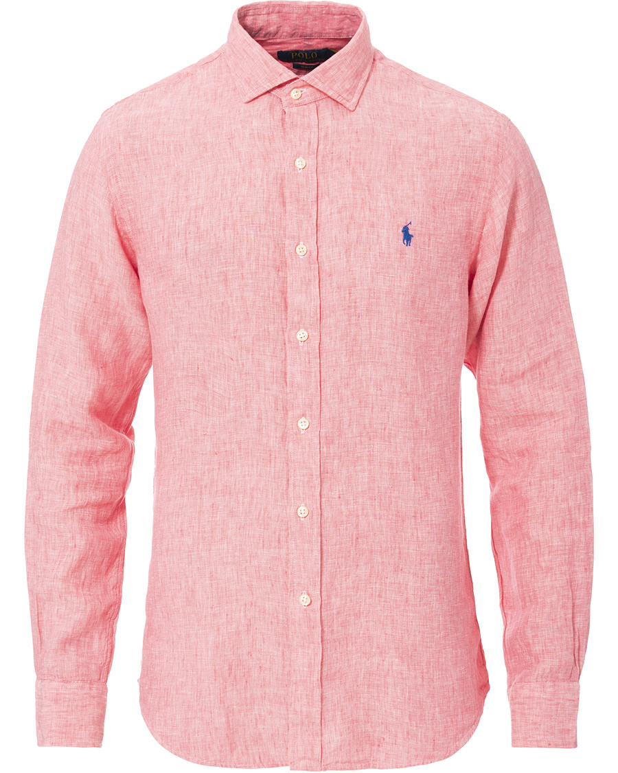 Salmon ralph lauren shirt discount