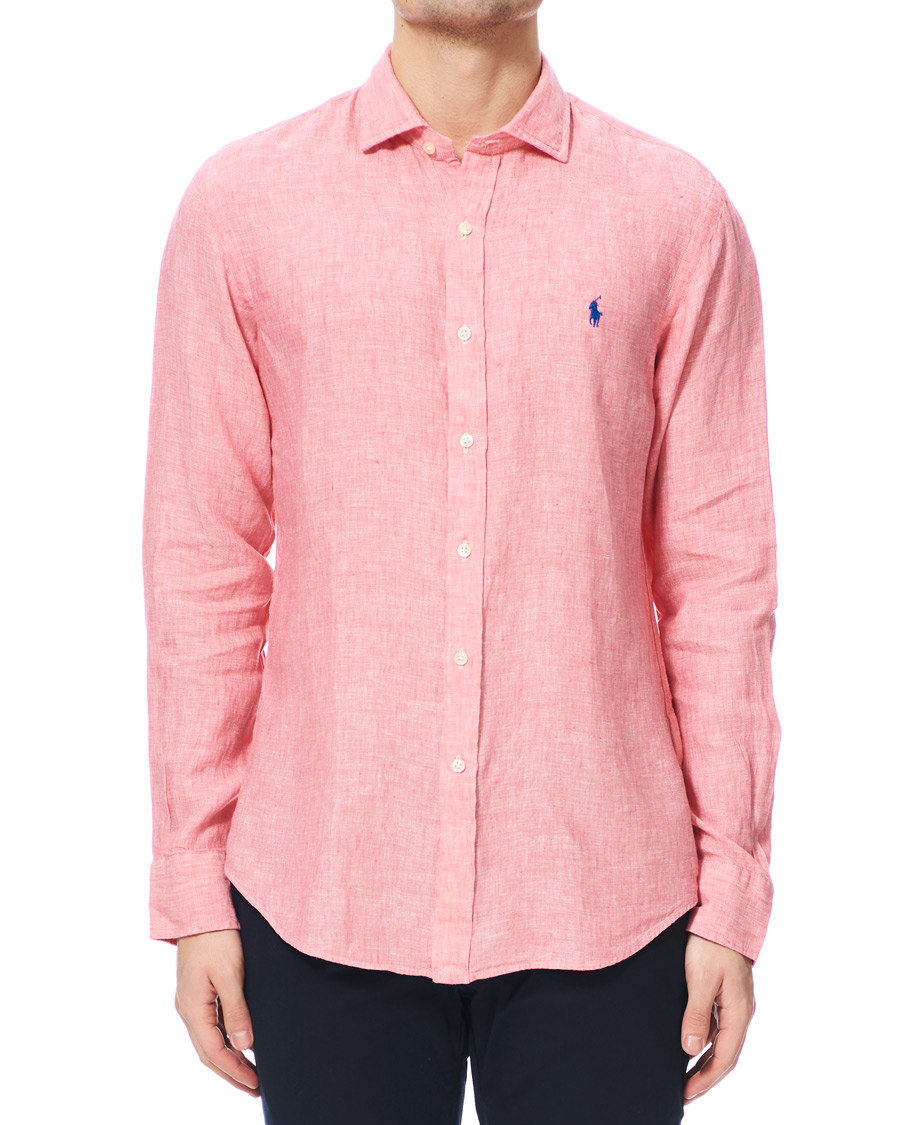 Salmon ralph lauren shirt discount