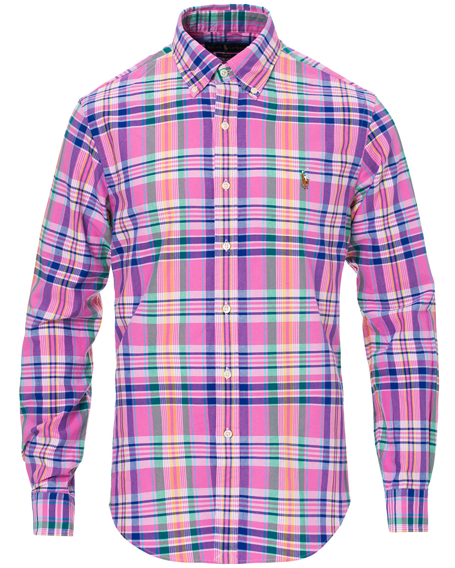 Herren | Hemden | Polo Ralph Lauren | Slim Fit Oxford Check Shirt Resort Rose