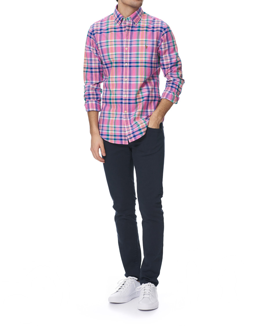 Herren | Hemden | Polo Ralph Lauren | Slim Fit Oxford Check Shirt Resort Rose