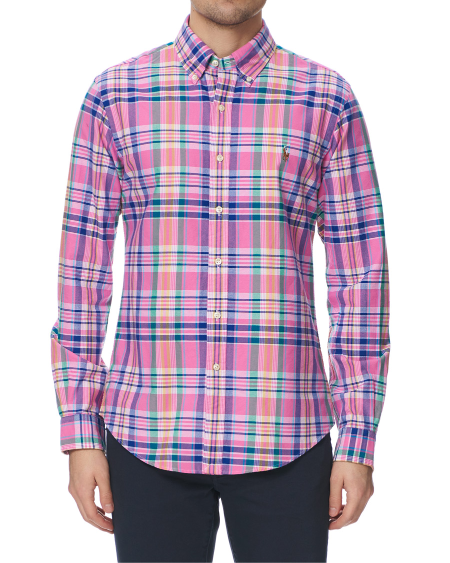 Herren | Hemden | Polo Ralph Lauren | Slim Fit Oxford Check Shirt Resort Rose