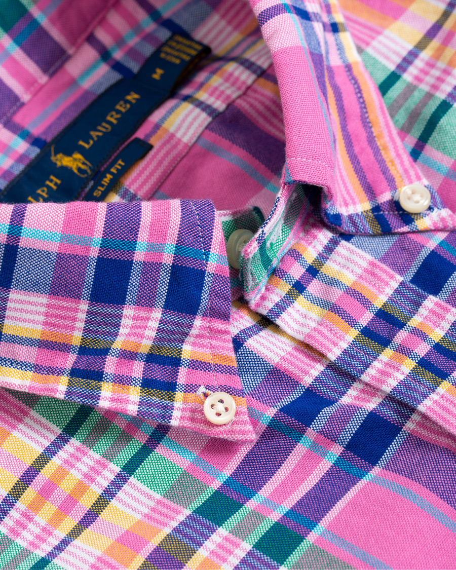 Herren | Hemden | Polo Ralph Lauren | Slim Fit Oxford Check Shirt Resort Rose
