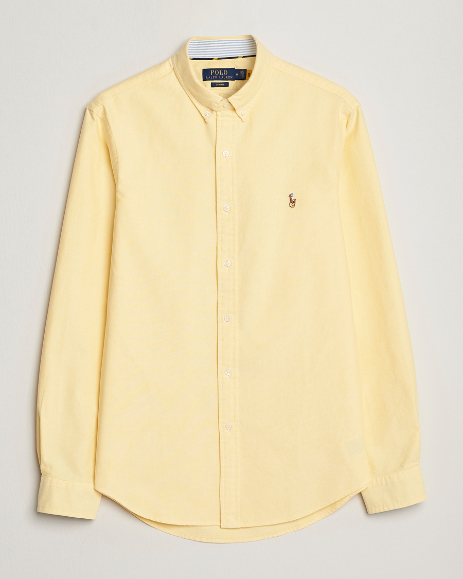 Herren | Hemden | Polo Ralph Lauren | Slim Fit Oxford Button Down Shirt Yellow Oxford