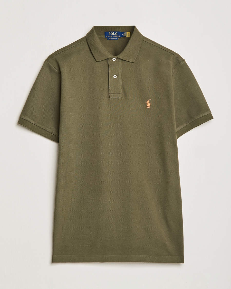 Herren | Poloshirts | Polo Ralph Lauren | Custom Slim Fit Polo Canopy Olive