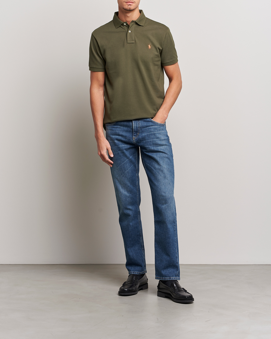 Herren | Poloshirts | Polo Ralph Lauren | Custom Slim Fit Polo Canopy Olive