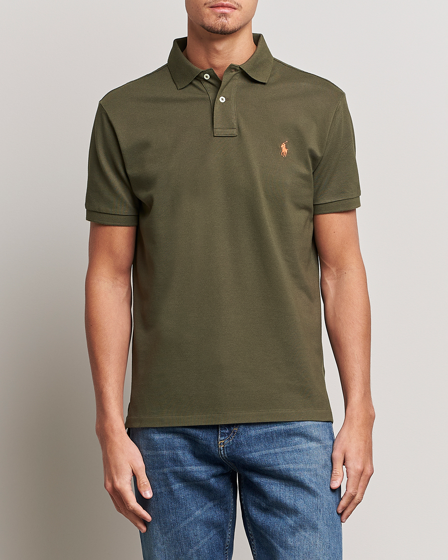 Herren | Poloshirts | Polo Ralph Lauren | Custom Slim Fit Polo Canopy Olive