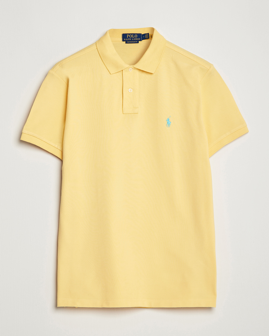 Herren | Poloshirts | Polo Ralph Lauren | Custom Slim Fit Polo Corn Yellow