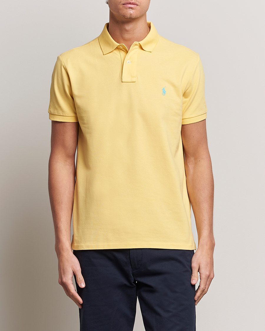 Herren | Poloshirts | Polo Ralph Lauren | Custom Slim Fit Polo Corn Yellow