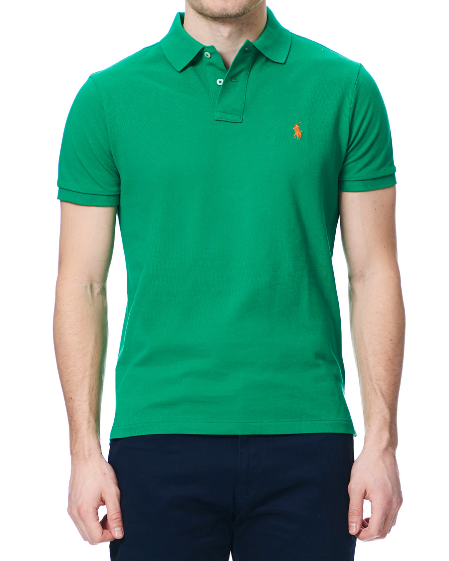 Herren | Poloshirts | Polo Ralph Lauren | Custom Slim Fit Polo Chroma Green