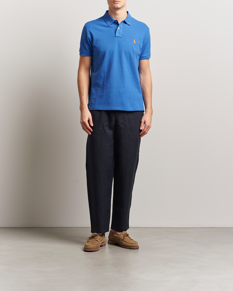 Herren | Poloshirts | Polo Ralph Lauren | Custom Slim Fit Polo New Iris Blue