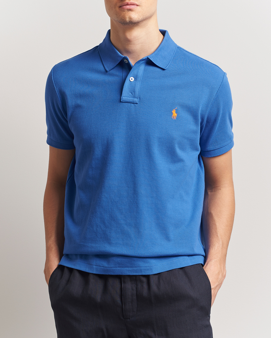Herren | Poloshirts | Polo Ralph Lauren | Custom Slim Fit Polo New Iris Blue