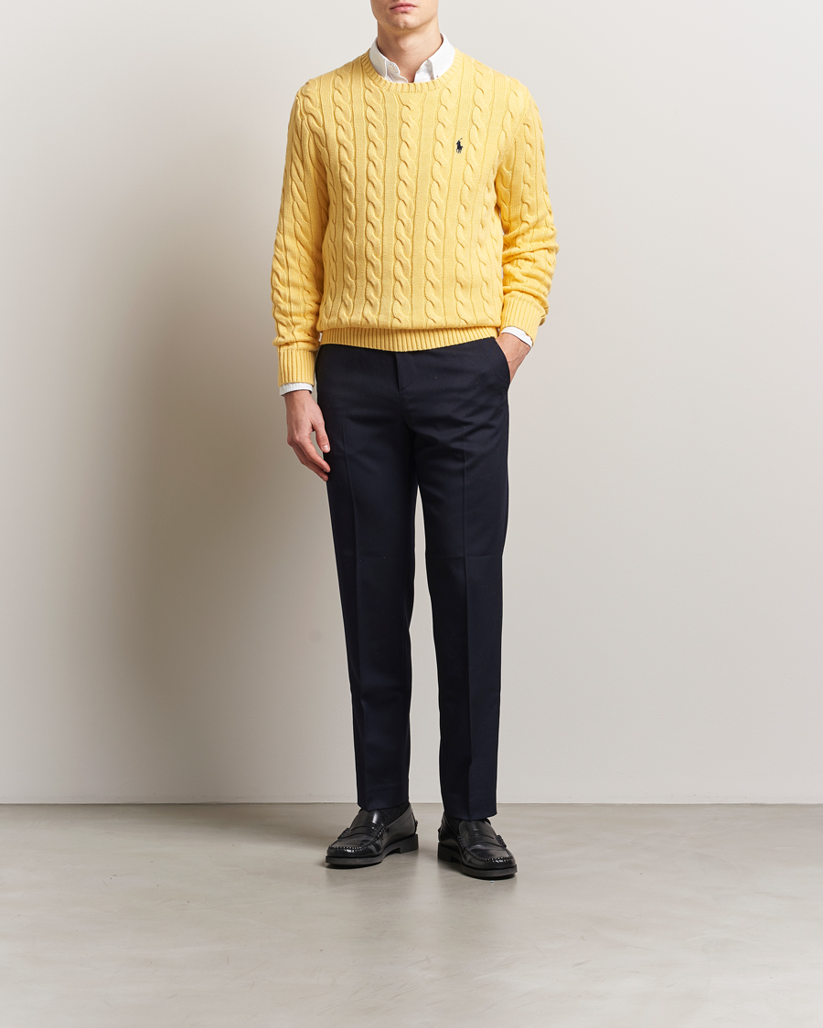 Herren | Pullover | Polo Ralph Lauren | Cotton Cable Pullover Fall Yellow