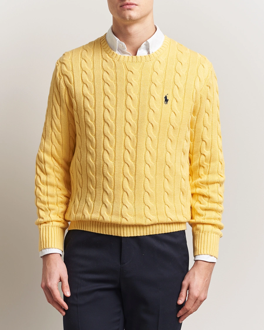 Herren | Pullover | Polo Ralph Lauren | Cotton Cable Pullover Fall Yellow