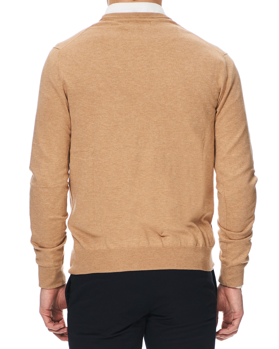 Herren | Pullover | Polo Ralph Lauren | Pima Cotton Crew Neck Pullover Camel Melange