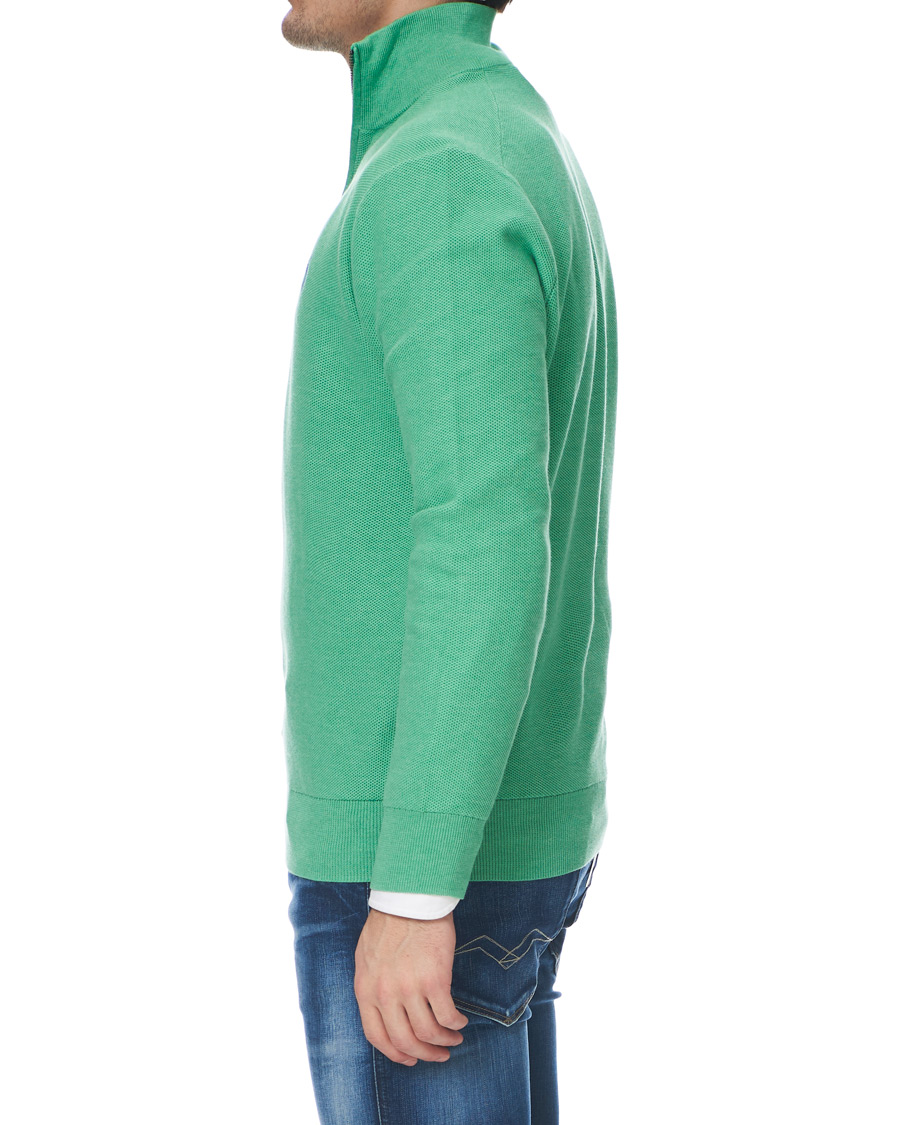 Herren | Pullover | Polo Ralph Lauren | Texture Half Zip Green Heather