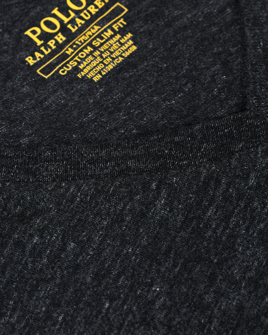 Herren | T-Shirts | Polo Ralph Lauren | V-Neck Tee Black Marl Heather