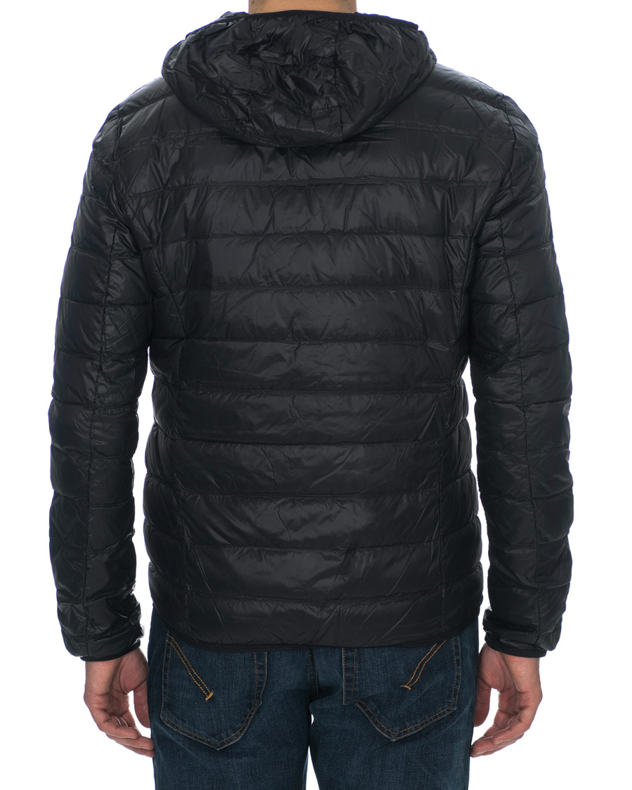 Herren | Jacken | EA7 | Train Core Light Down Hoodie Jacket Black/Gold