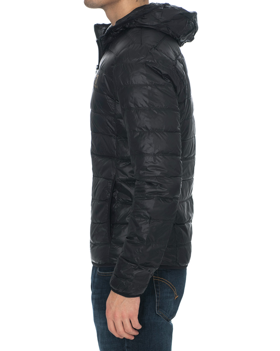 Herren | Jacken | EA7 | Train Core Light Down Hoodie Jacket Black/Gold