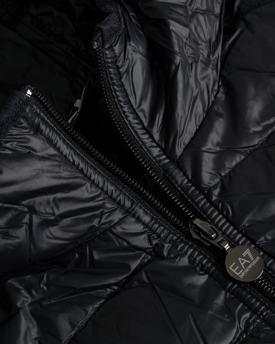 Herren | Jacken | EA7 | Train Core Light Down Hoodie Jacket Black/Gold