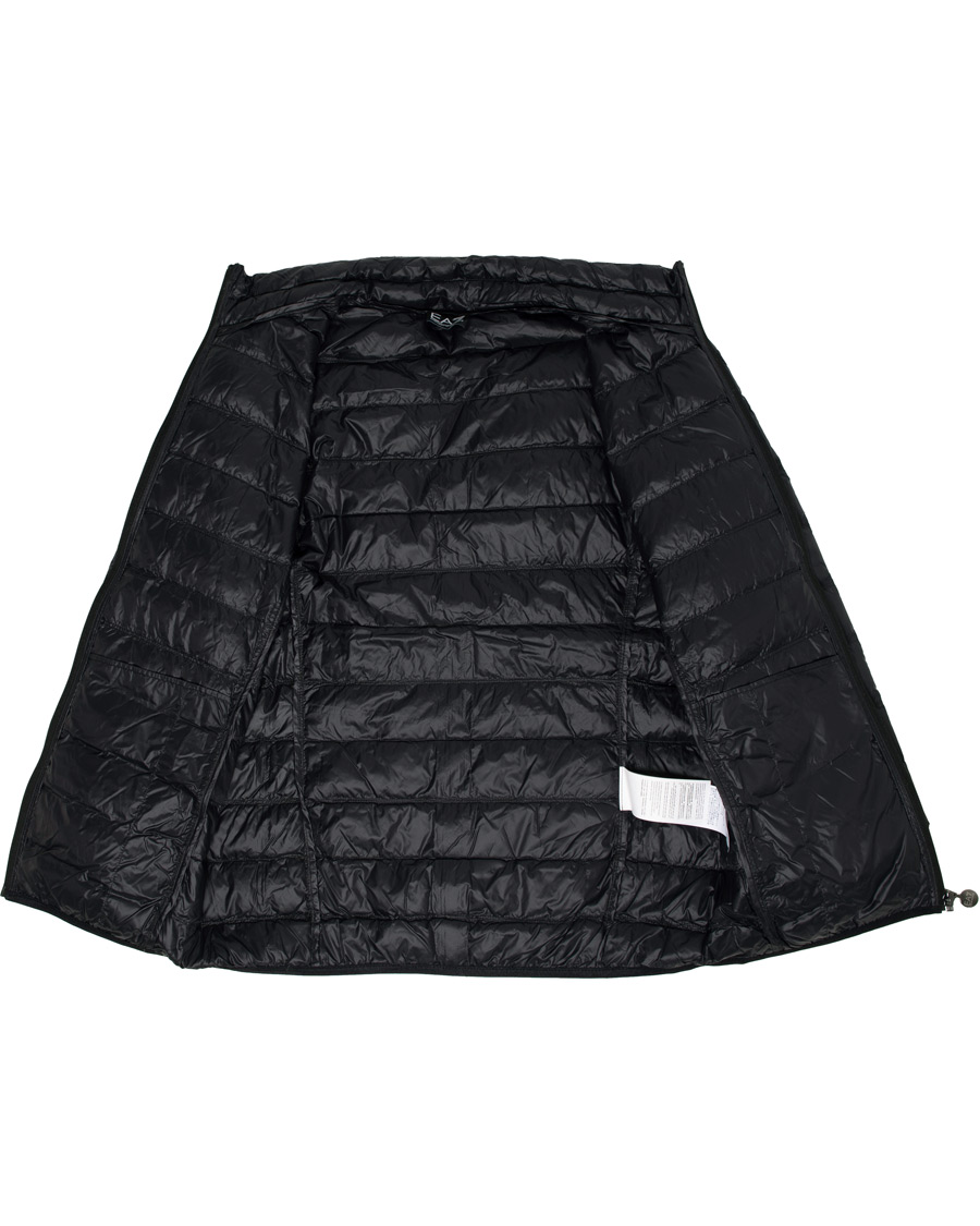 Herren | Jacken | EA7 | Train Core Light Down Hoodie Jacket Black/Gold