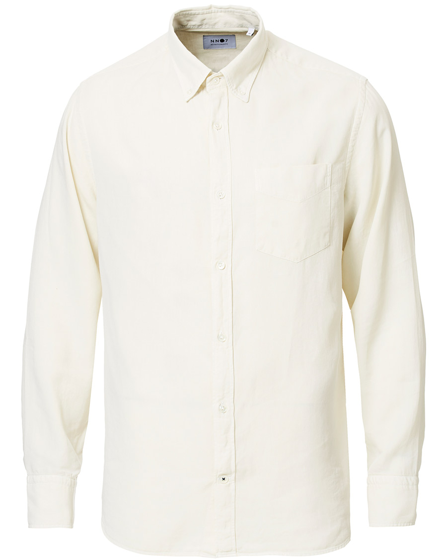 Herren | Hemden | NN07 | Levon Lyocell/Linen Button Down Shirt Vanilla