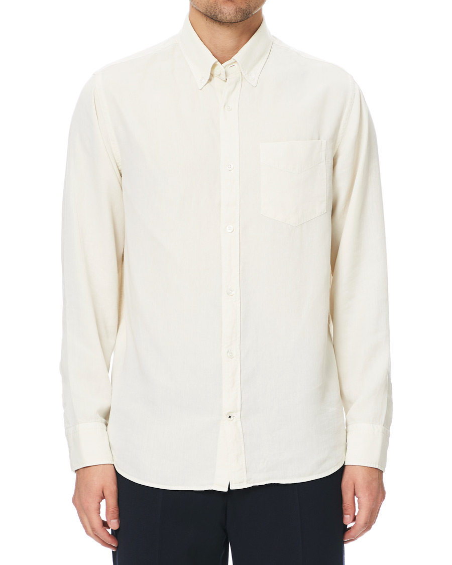 Herren | Hemden | NN07 | Levon Lyocell/Linen Button Down Shirt Vanilla