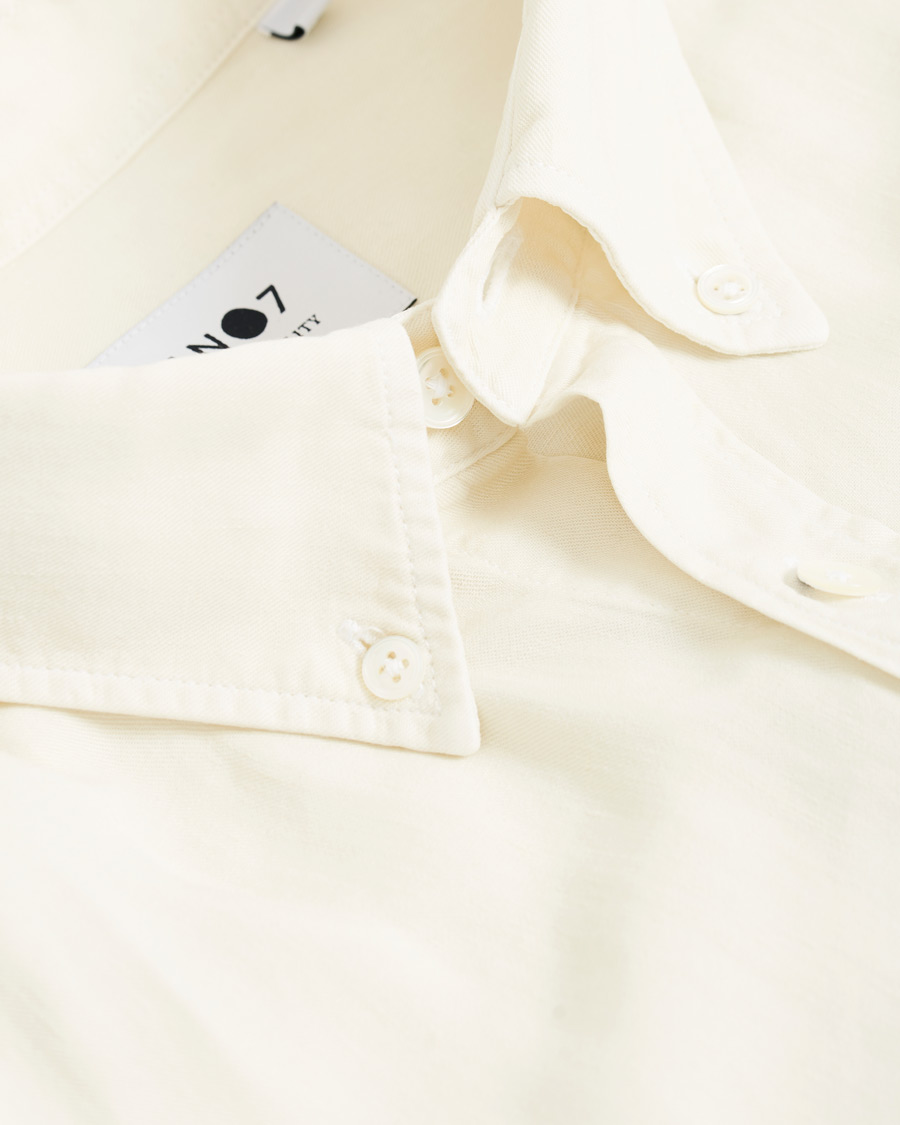 Herren | Hemden | NN07 | Levon Lyocell/Linen Button Down Shirt Vanilla