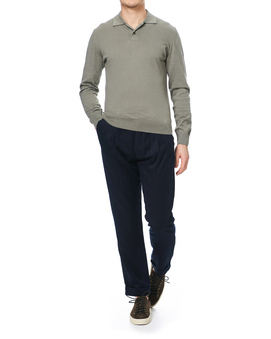 Herren | Hosen | NN07 | Codo Pleated Turn Up Trousers Navy
