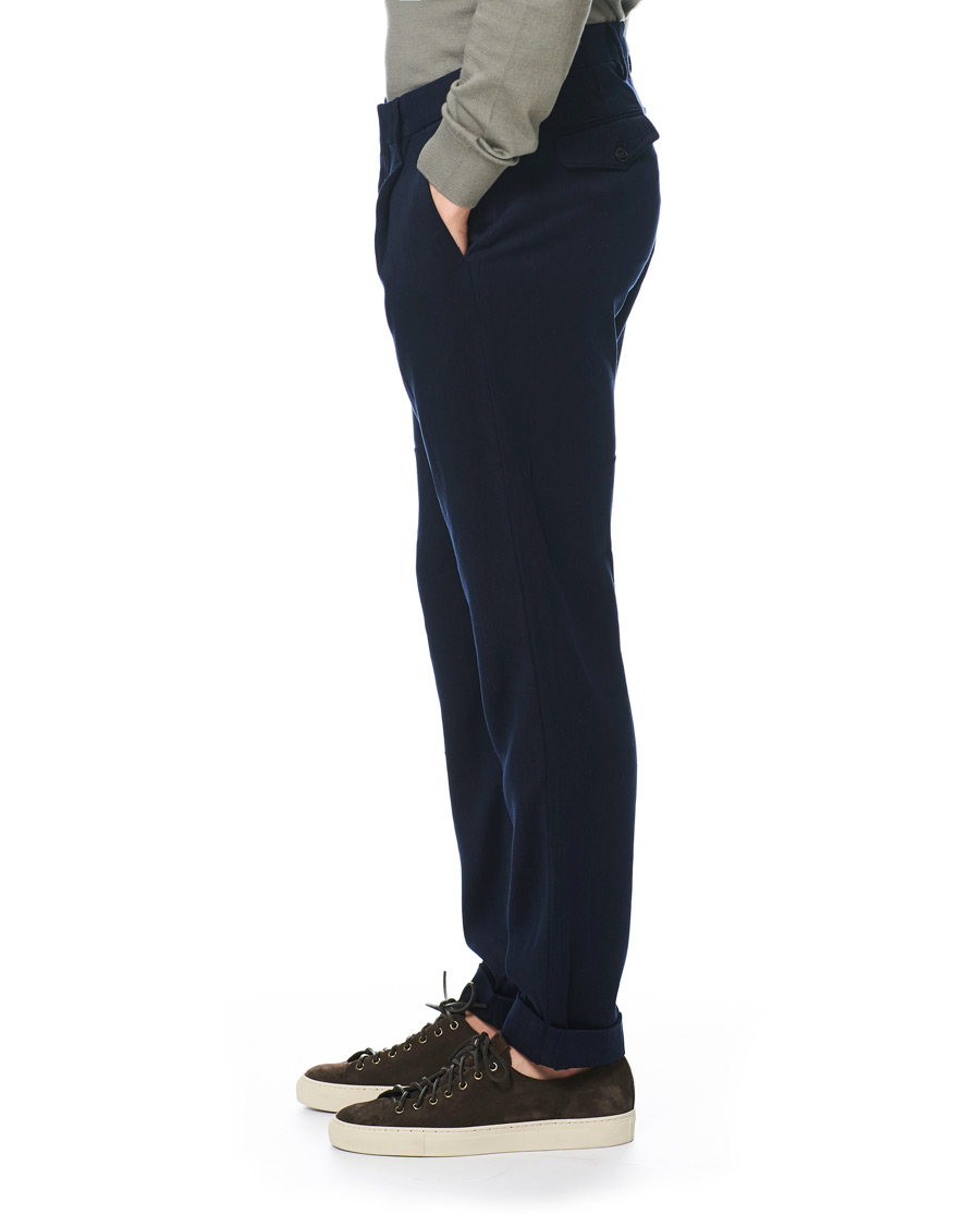 Herren | Hosen | NN07 | Codo Pleated Turn Up Trousers Navy