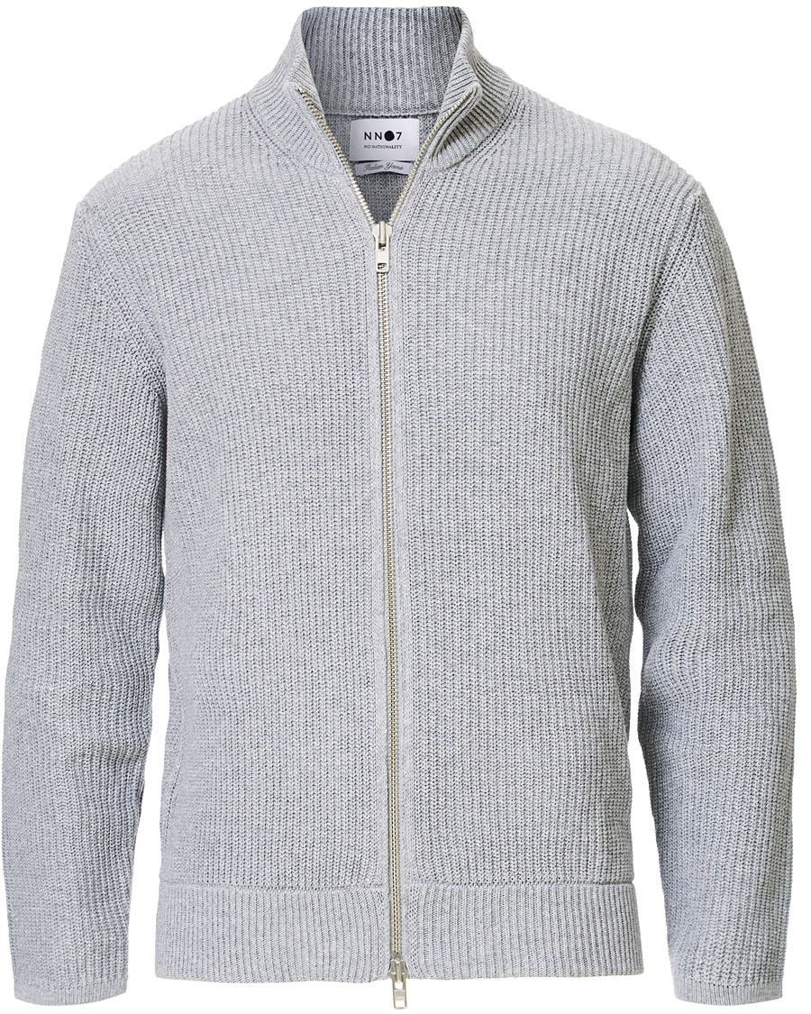 Herren | Pullover | NN07 | Piet Full Zip Medium Grey