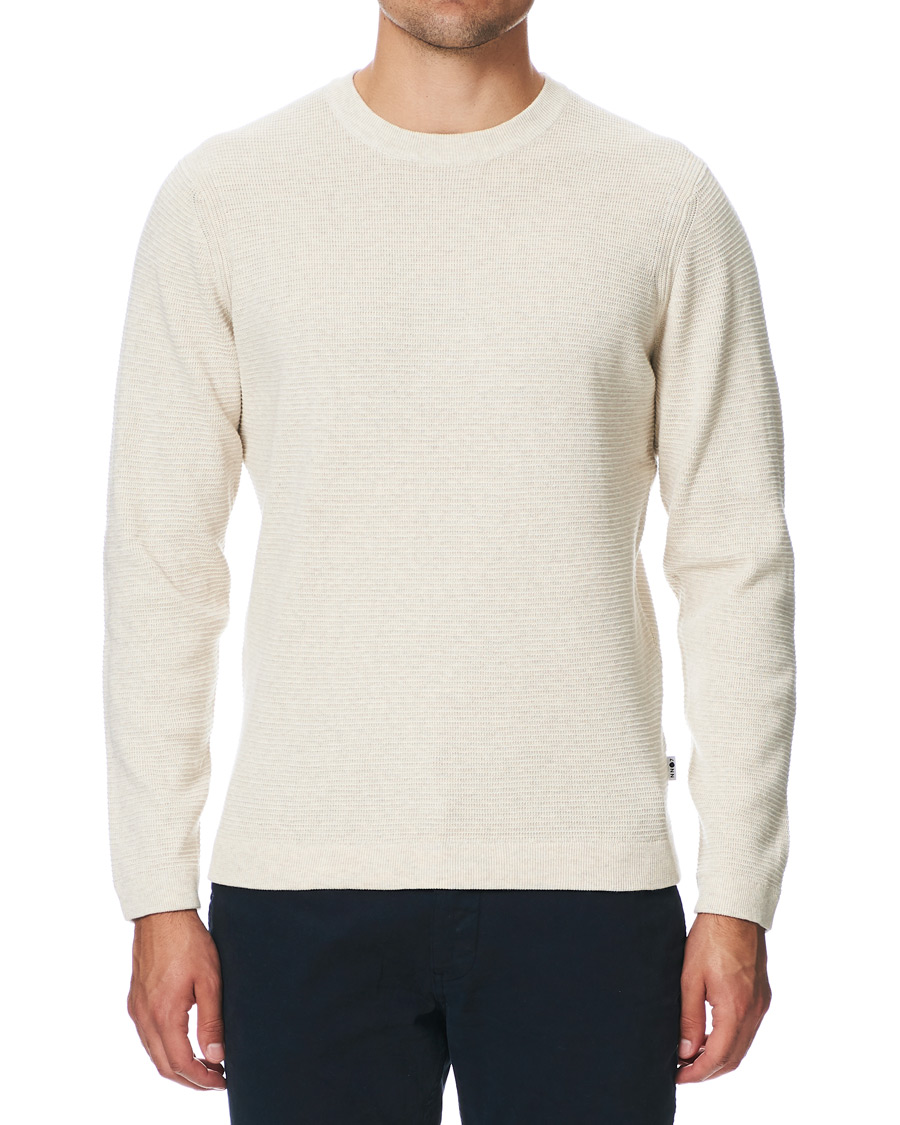Herren | Pullover | NN07 | Julian Cotton Knitted Crew Neck Light Khaki