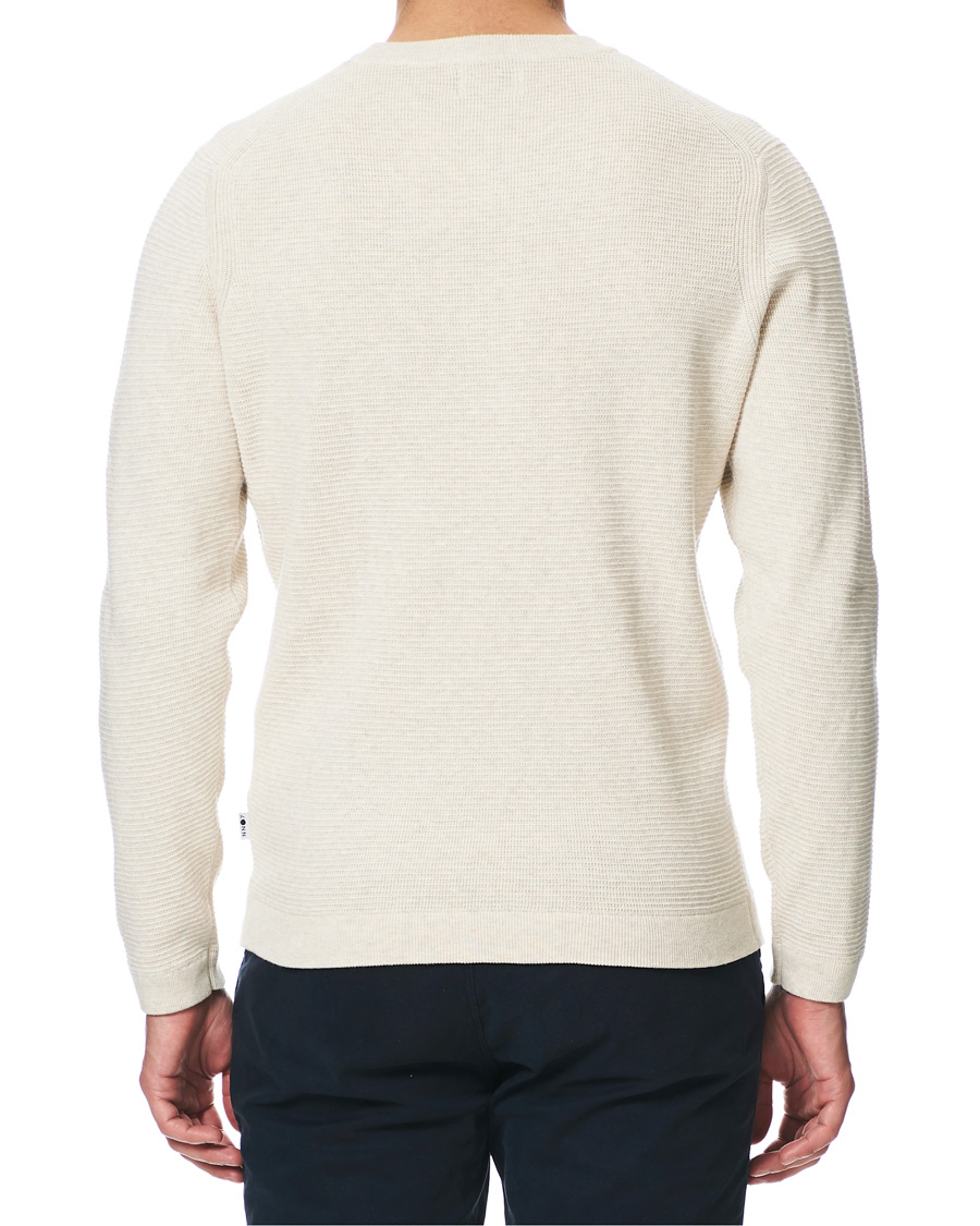 Herren | Pullover | NN07 | Julian Cotton Knitted Crew Neck Light Khaki