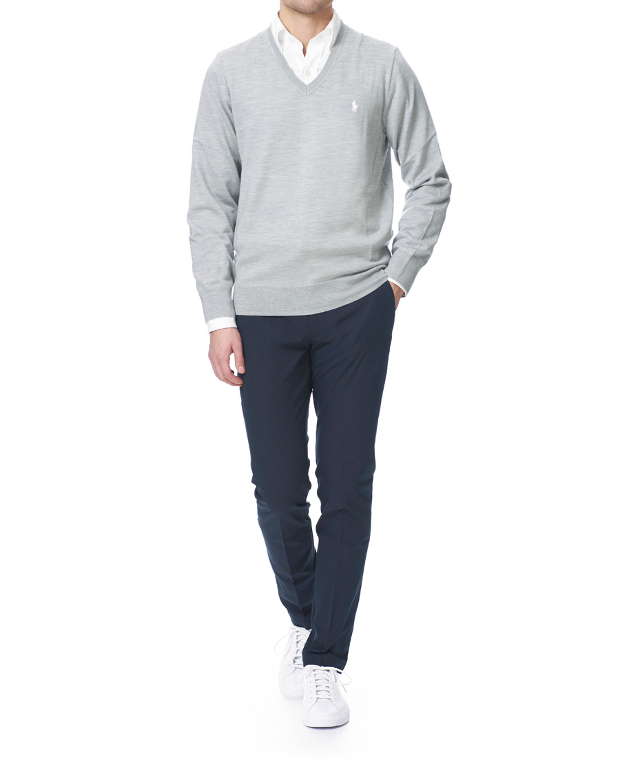 Herren | Pullover | Polo Ralph Lauren Golf | Merino Wool Sweater Light Pebble Heather