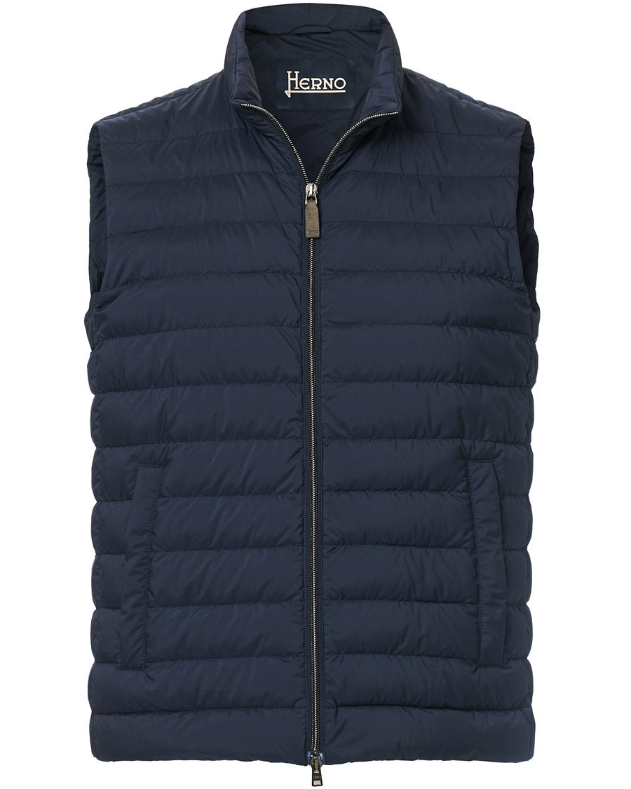 Herren | Jacken | Herno | Nuage Matt Nylon Vest Deep Blue