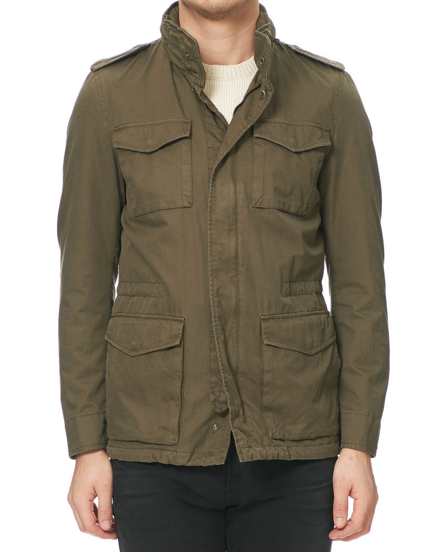 Herren | Jacken | Herno | Cotton Field Jacket Military Green