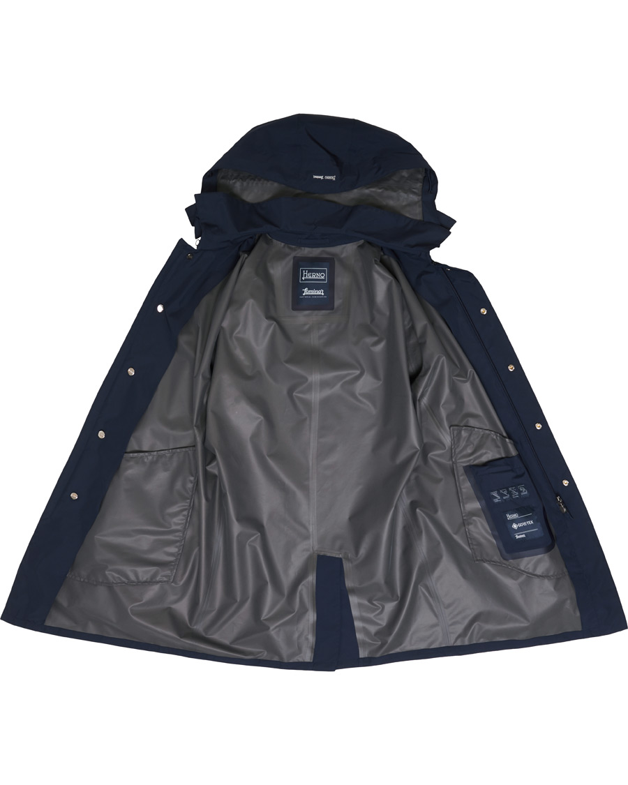 Herren | Jacken | Herno | Laminar Waterproof Gore Tex Coat Deep Blue