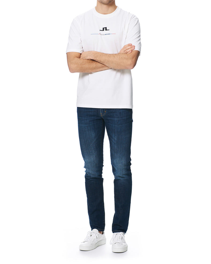 Herren | T-Shirts | J.Lindeberg | Dale Distinct Future Archive Crew Neck Tee White