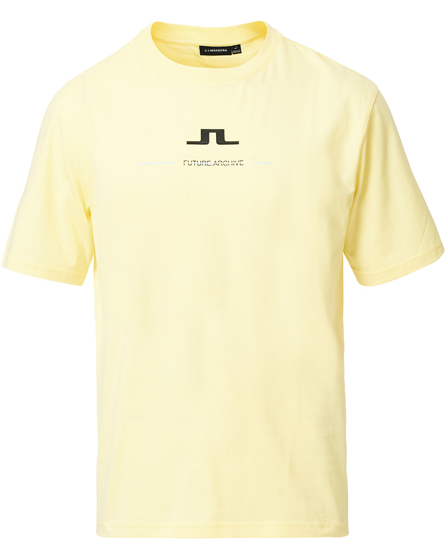 Herren | T-Shirts | J.Lindeberg | Dale Distinct Future Archive Crew Neck Tee Yellow