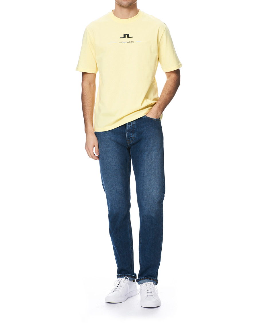 Herren | T-Shirts | J.Lindeberg | Dale Distinct Future Archive Crew Neck Tee Yellow