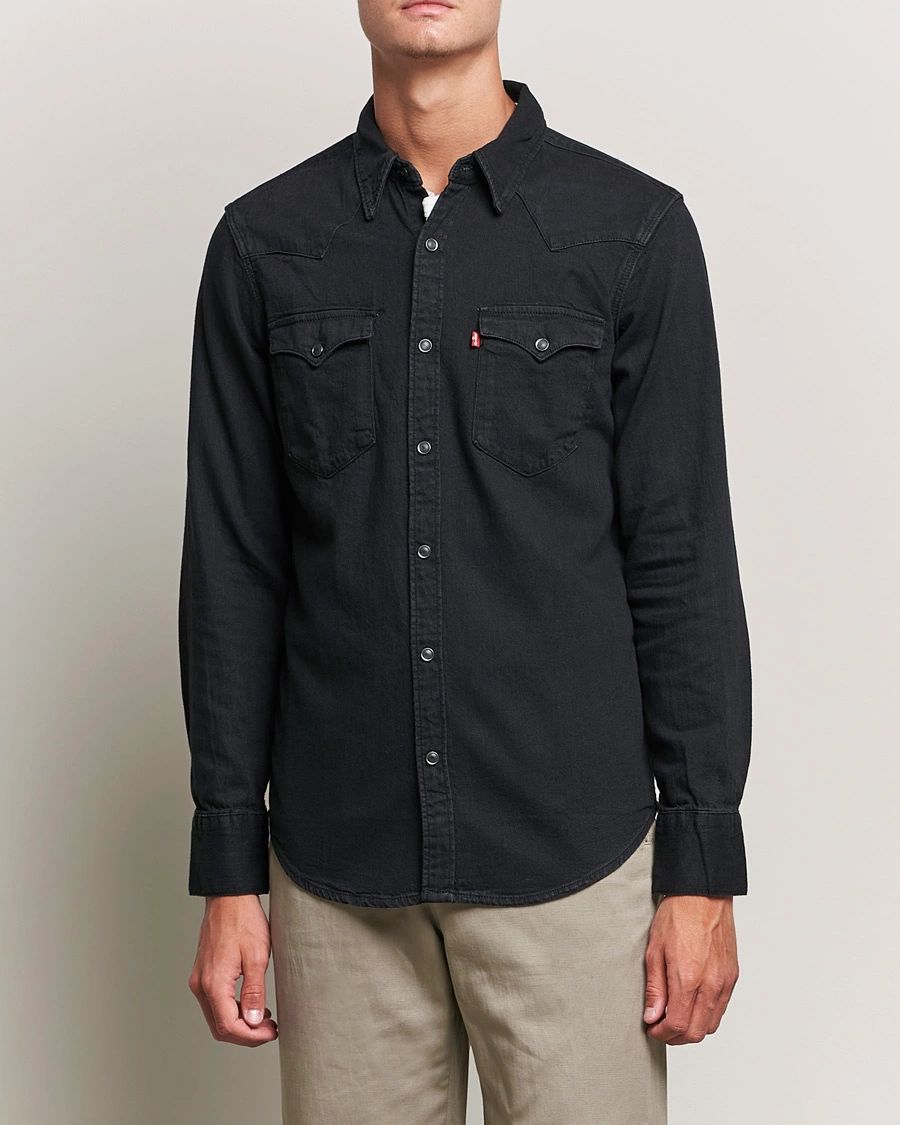 Herren | Levi's | Levi's | Barstow Western Standard Shirt Marble Black