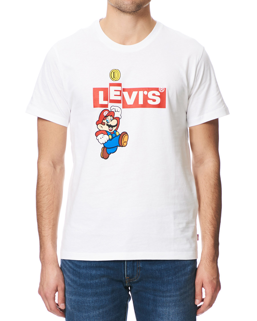 Herren | T-Shirts | Levi's | Super Mario Boxtab Bing Tee White