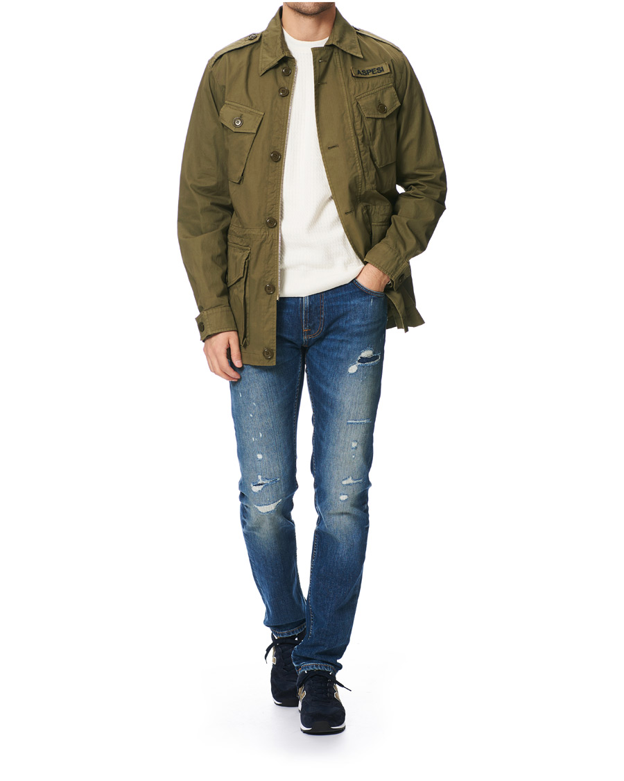 Herren | Jeans | Nudie Jeans | Thin Finn Organic Jeans Worn In Ecru