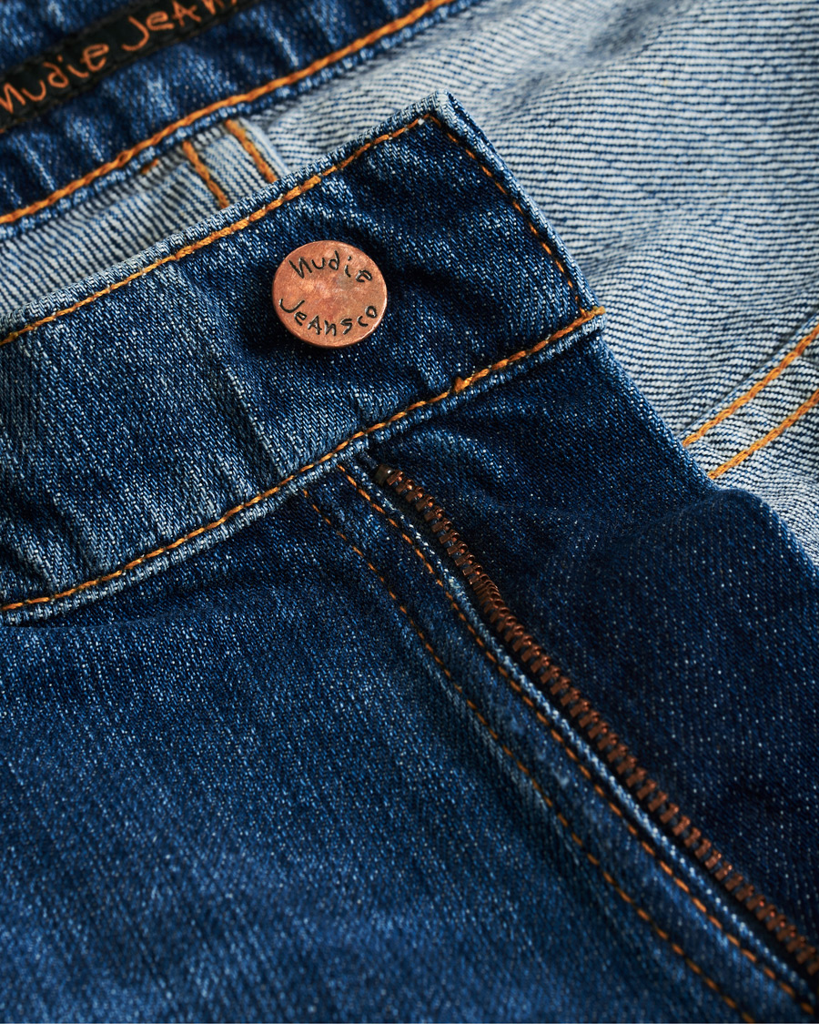 Herren | Jeans | Nudie Jeans | Thin Finn Organic Jeans Worn In Ecru