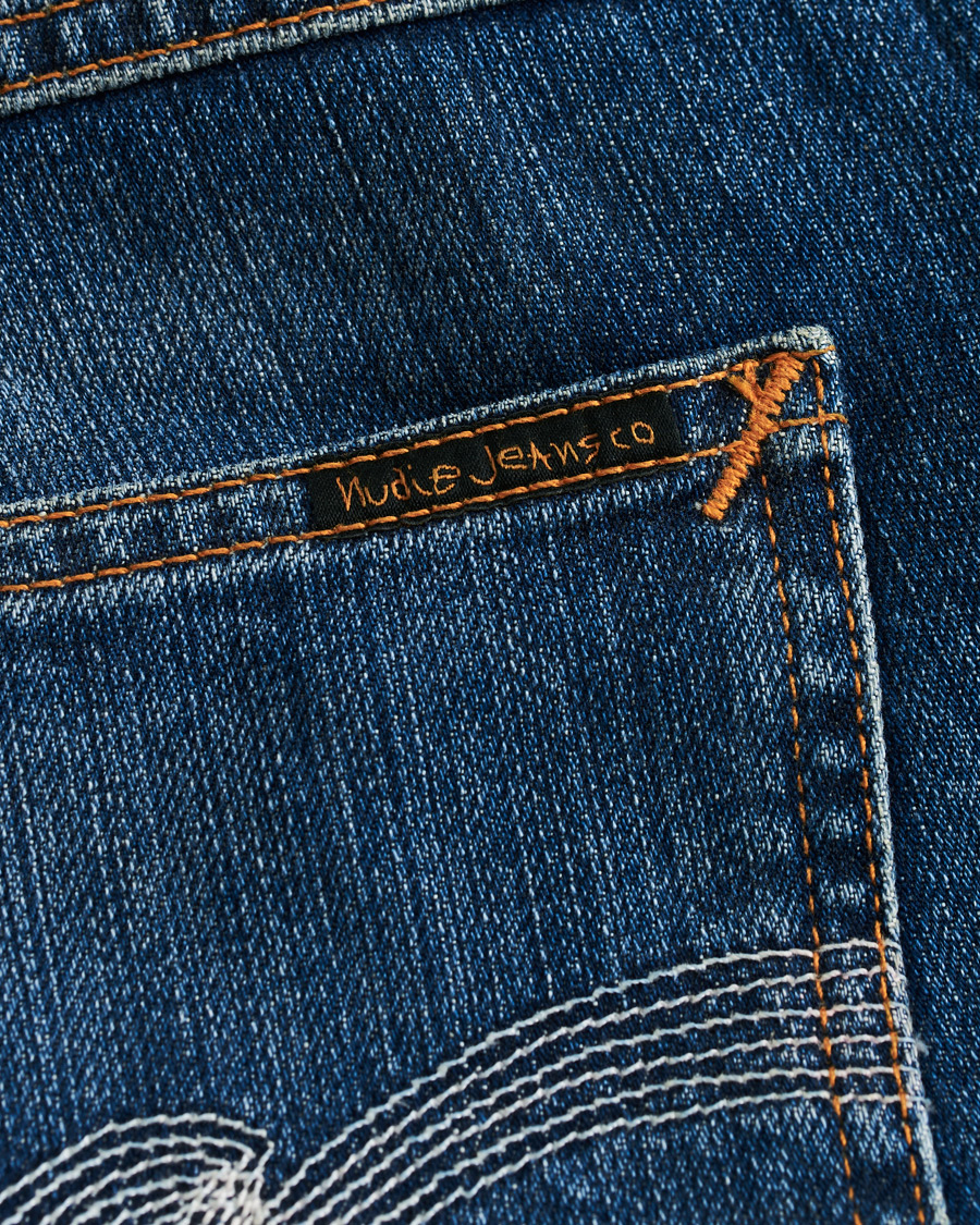 Herren | Jeans | Nudie Jeans | Thin Finn Organic Jeans Worn In Ecru