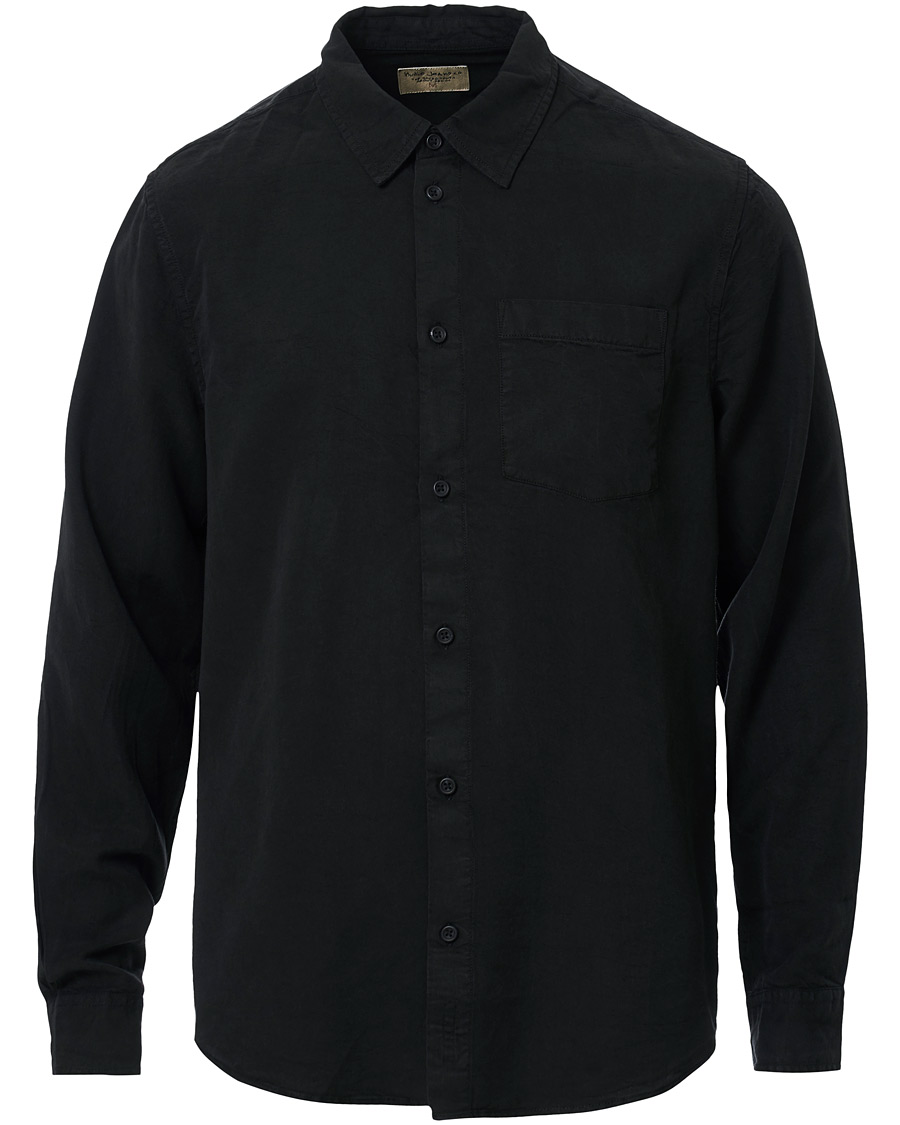 Herren | Hemden | Nudie Jeans | Chuck Smooth Twill Shirt Black