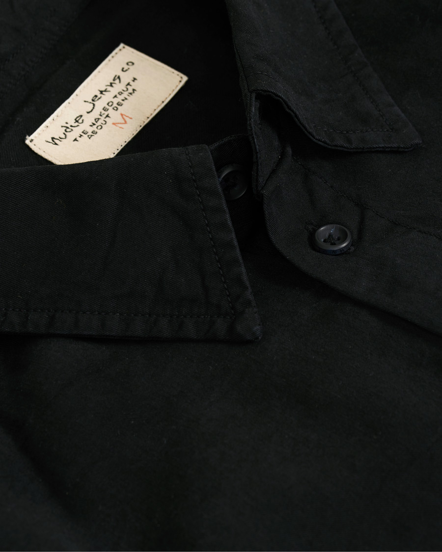 Herren | Hemden | Nudie Jeans | Chuck Smooth Twill Shirt Black