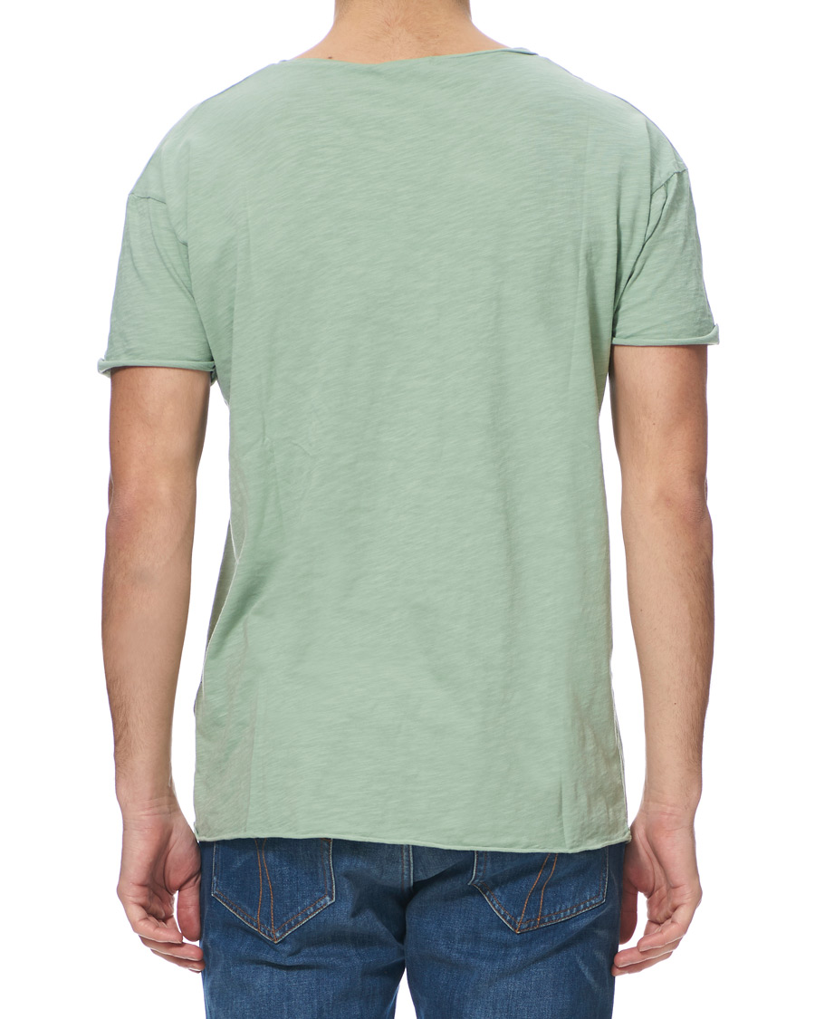Herren | T-Shirts | Nudie Jeans | Roger Slub Crew Neck Tee Pale Green